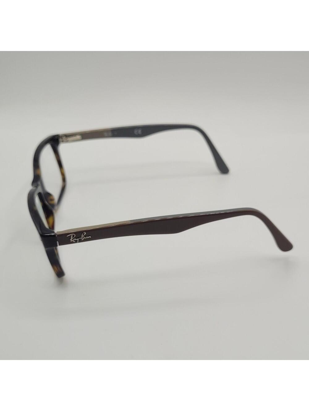 Ray Ban Eyeglasses RB 5228 Grey Beige Color Block 55-17-140 - Picture 3 of 5